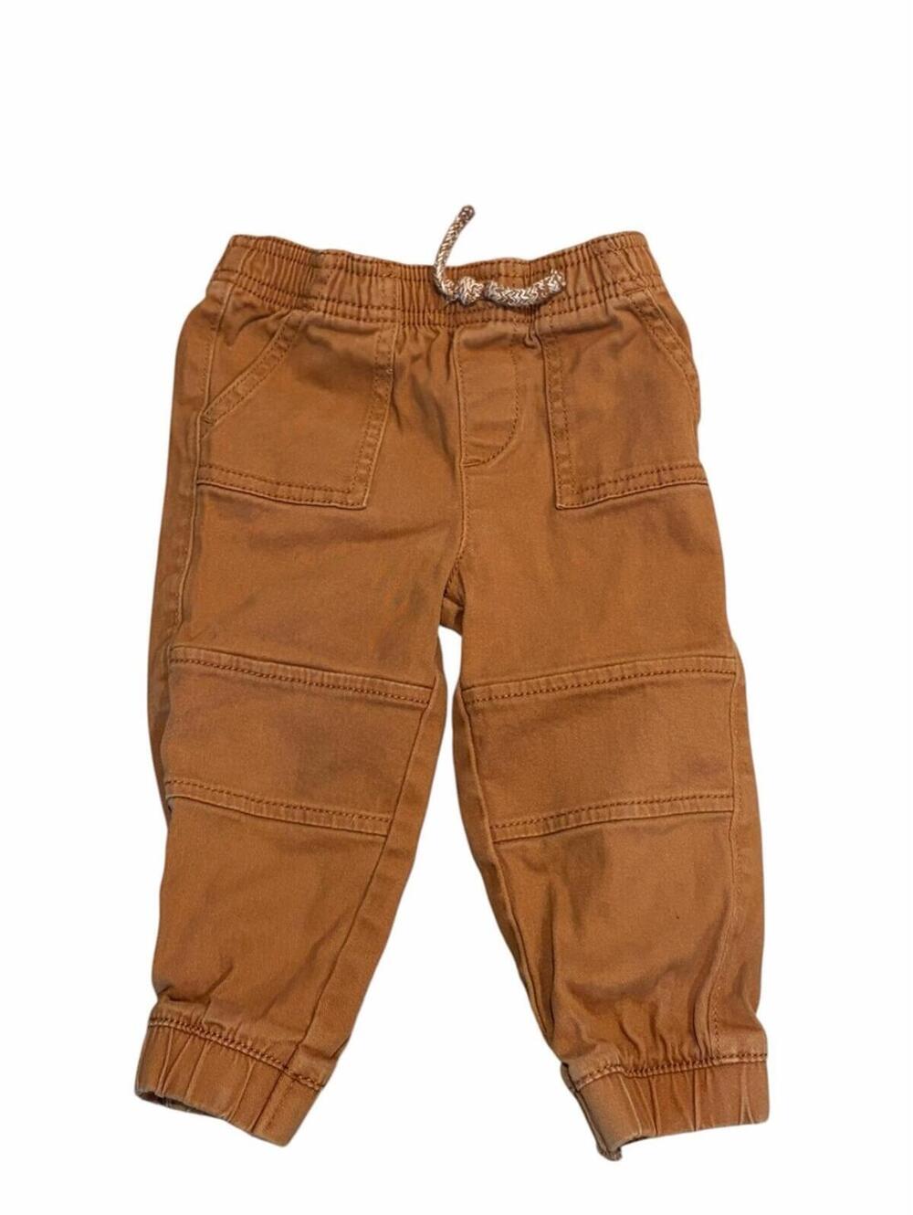 Jumping Beans Jogger Pants 18M Brown Pull On Elastic Waist Toddler